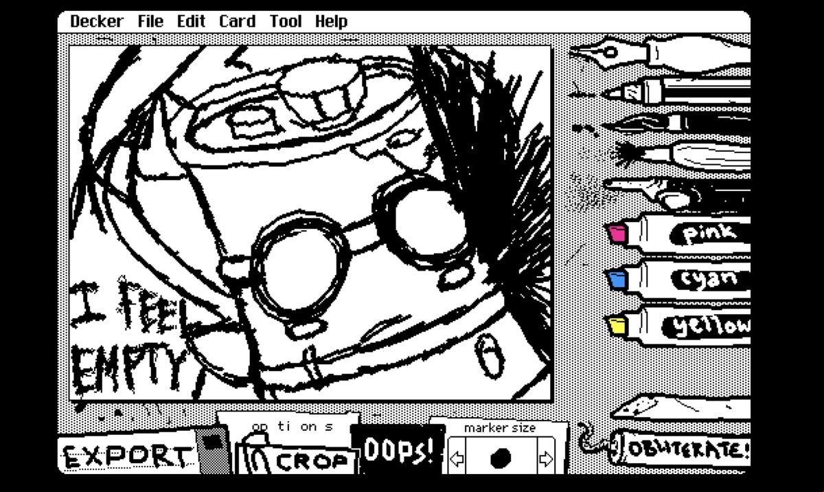 drawerducky's tweet photo. “I feel empty”

(Drew this on wriggle paint one time)
#superthings https://t.co/5qPvI55m4T
