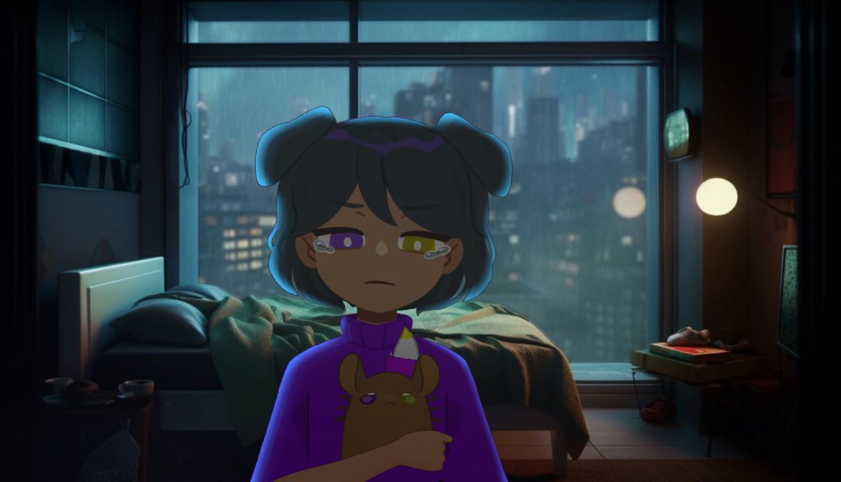 Day 2 of my donothon! Just chatting and maybe some honkai! Feeling blegh today. Be prepared for some ranting. Hope to see yall in here! 🐶🪽😈twitch.tv/immortalkaicast

Model by <a href="/isatwothree/">isa ✧</a>