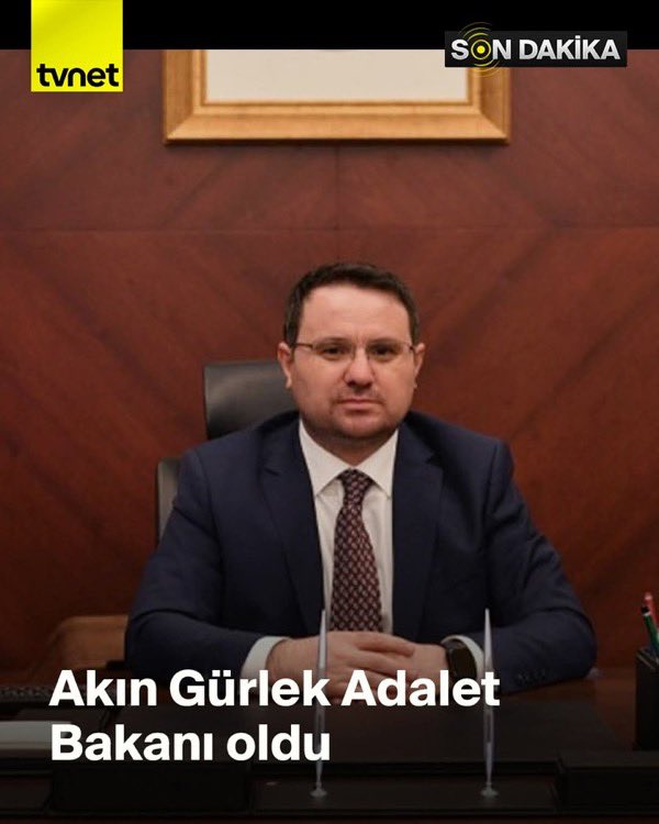 Hayırlı olsun yeni Bakanımız 
Rabbim yar ve yardımcısı olsun inşallahhh🤲

Akın Gürlek