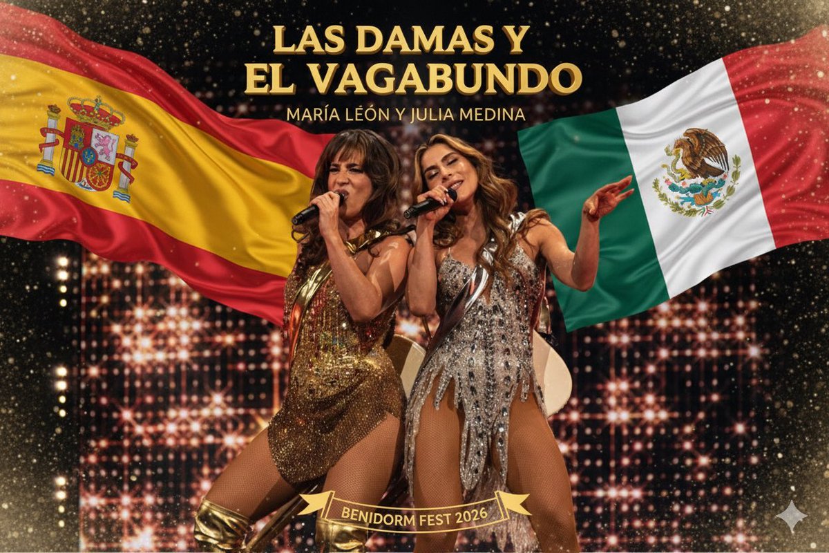 Ceci_GonzalezO's tweet photo. LAS MEJOR DE LA 1ra SEMIFINAL
✨MARÍA LEÓN Y JULIA MEDINA✨
#TeamDamas #BenidormFest2026
@Sargentoleon @itsjuliamedina https://t.co/gDQaHfZCKg