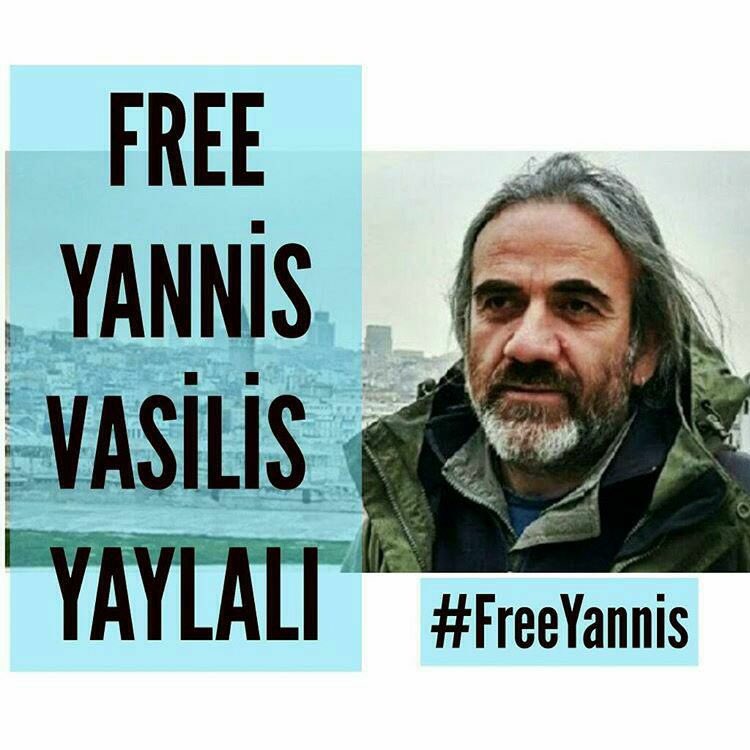 Ben Yannis Vasilis Yaylalı, barış aktivisti ve serbest gazeteciyim, Yunanistan Göç Bakanlığı sığınma talebimi ret etti. Türkiye'de 13 ayrı davadan tutuklanmam var, can güvenliği,işkence ve tutuklanma ile karşı karşıya kalacağım Türkiye'ye iade edilmek isteniyorum 

#FreeYannis