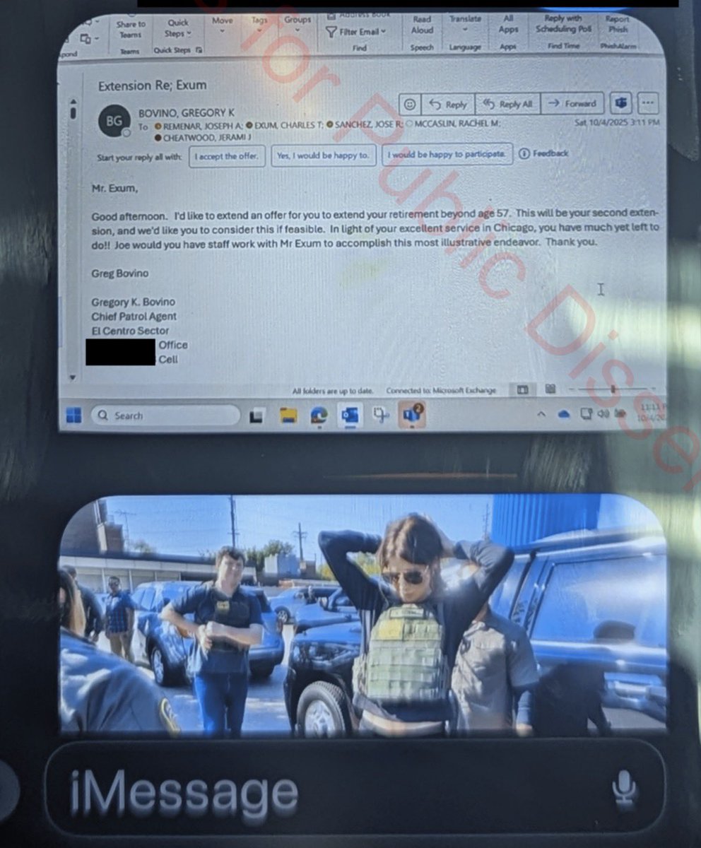 Hours after Border Patrol agent Charles Exum shot Marimar Martinez five times, Gregory Bovino emailed him to ask he continue working past retirement: 

"In light of your excellent service in Chicago, you have much yet left to do!!" he wrote.