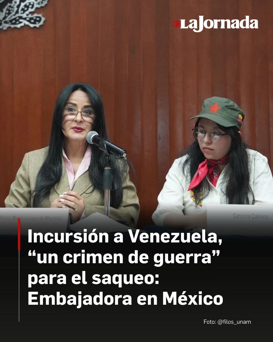 ⭕️ 🇻🇪 La incursión militar de Estados Unidos en Venezuela se trató de un “crimen de guerra” que viola el derecho internacional, y fue cometido para hacerse con el control de los recursos naturales del país sudamericano, con la excusa de la guerra contra el narcotráfico, acusó la