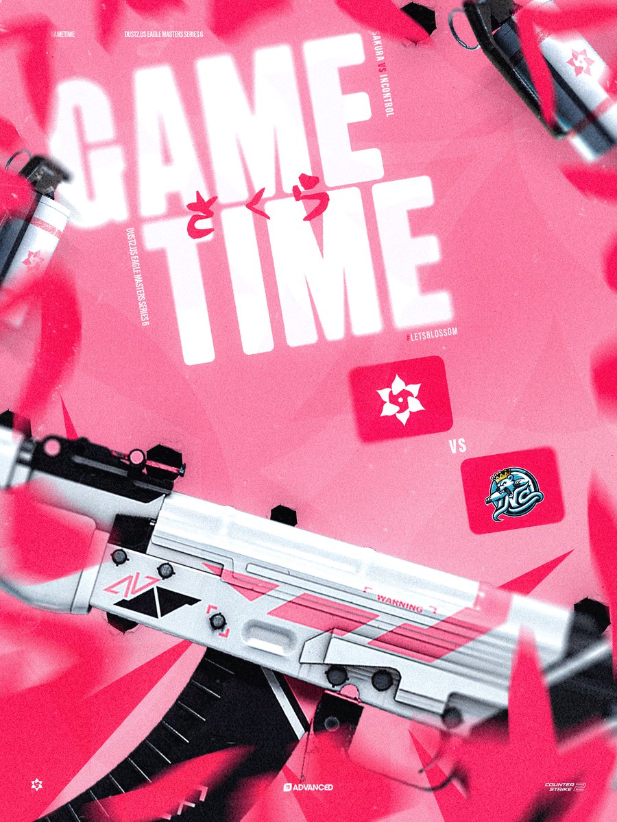 SakuraGGz's tweet photo. There's a reason it's called Dust2 MASTERS, and it's time to prove who's got the guts.
We take on @InControlGG at 7pm EST tonight. Bring it on 😼
#LetsBlossom🌸 https://t.co/EE1wYsZbjN