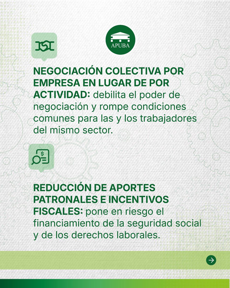POR QUÉ APUBA ESTÁ EN CONTRA DEL PROYECTO DE LEY DE REFORMA LABORAL.