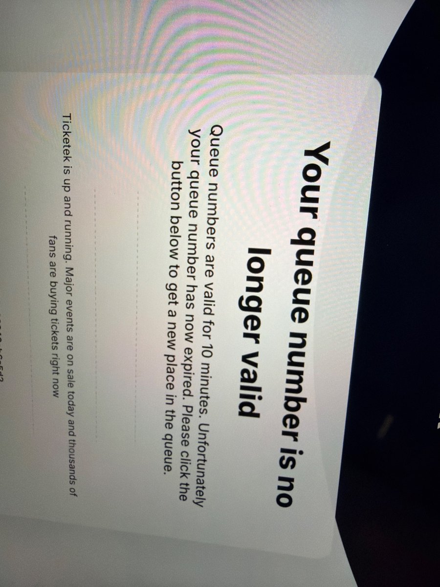 AnggaBozzo's tweet photo. @CorinaChappel Congrats! Lucky you, it’s still crashing for me. I’ll try my luck tomorrow with Live Nation. https://t.co/GckkT6yuER