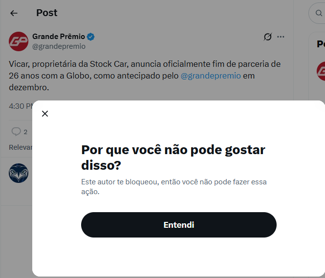 o_gava's tweet photo. @grandepremio oche chinguei alguém por ai ? https://t.co/UjojxPPY67