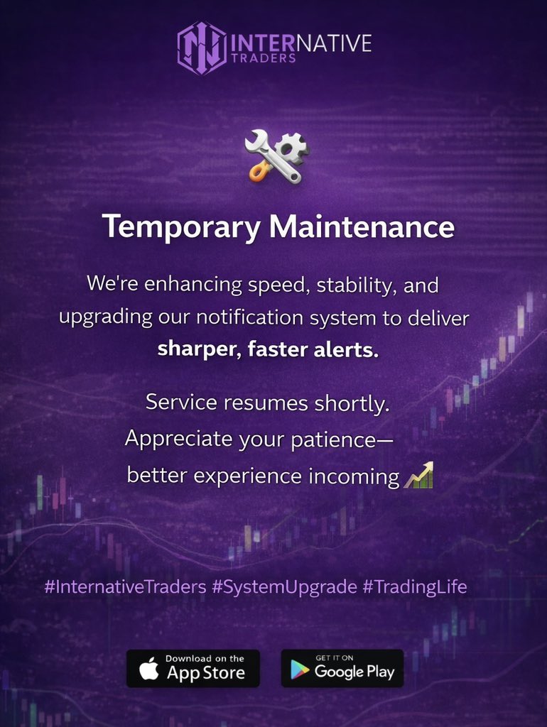 Maintenance in progress 🛠
Faster alerts. Smarter notifications. Better performance.
Back shortly 📈