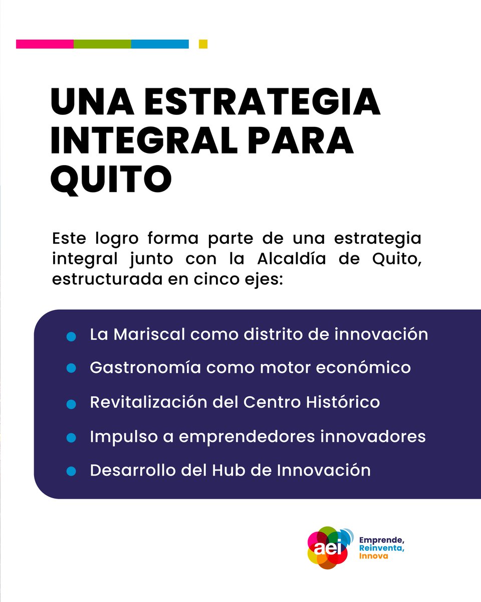 Con apoyo unánime del Concejo Metropolitano Quito cuenta con la primera ordenanza del país que define una zona especializada para que la innovación florezca

Un hito construido junto al <a href="/MunicipioQuito/">Municipio de Quito</a> con el liderazgo de <a href="/pabelml/">Pabel Muñoz L.</a>  y el aporte de varios miembros AEI