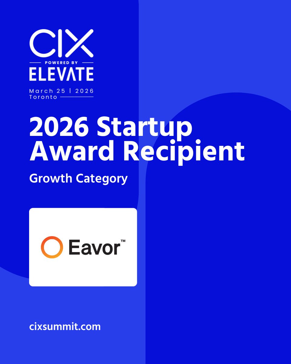 Eavor's tweet photo. Chosen by some of North America's leading investors as a 2026 CIX Startup Award winner in the Growth category! #cleantech #closedloop #geothermal https://t.co/ECR6IiHGCK