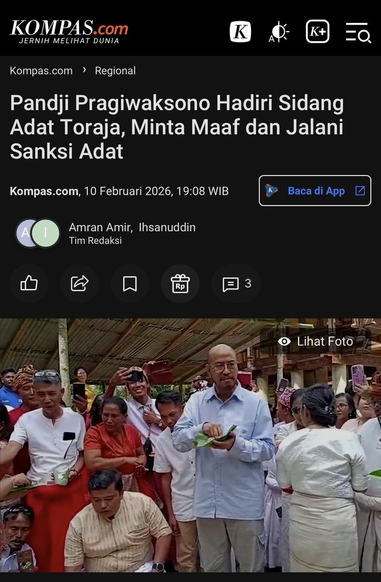 Semoga dengan kasus Pandji ini, masyarakat Adat pun bisa melayangkan gugatan hukum adat kepada orang-orang yag merusak alam Adat &amp; wilayah adat.