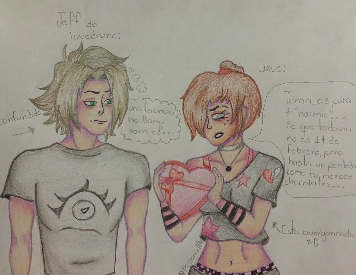 dayranne_HM's tweet photo. Un pequeño fanart de uno de los villanos de lovedrune xd
Le llegó su karma con una fenómeno jsjs
(Ando practicando con colores QwQ me quedó feo sorry)
Jeff- @aniitaruizz5
Uxue- yop
#lovedrune #fanart #DeltaMagic https://t.co/YsfDoj4u4c
