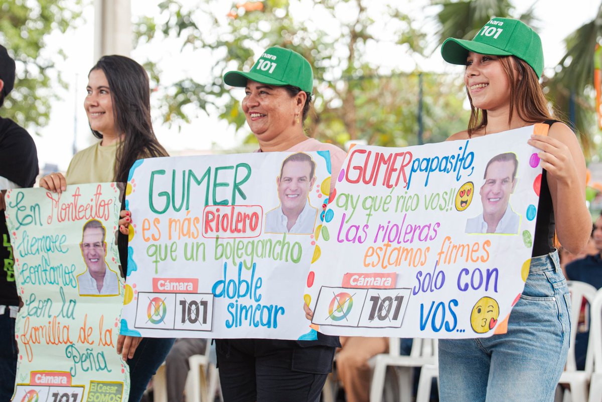 GRACIAS Y MIL GRACIAS.
Hoy hicimos historia en la zona plana, los corregimientos y veredas se unieron a este proyecto masivamente, demostrando que el Cesar somos todos y que Río de Oro es 101% Gumerista.
Aquí hay compromiso, trabajo y cariño, quiero ver a mi tierra crecer y