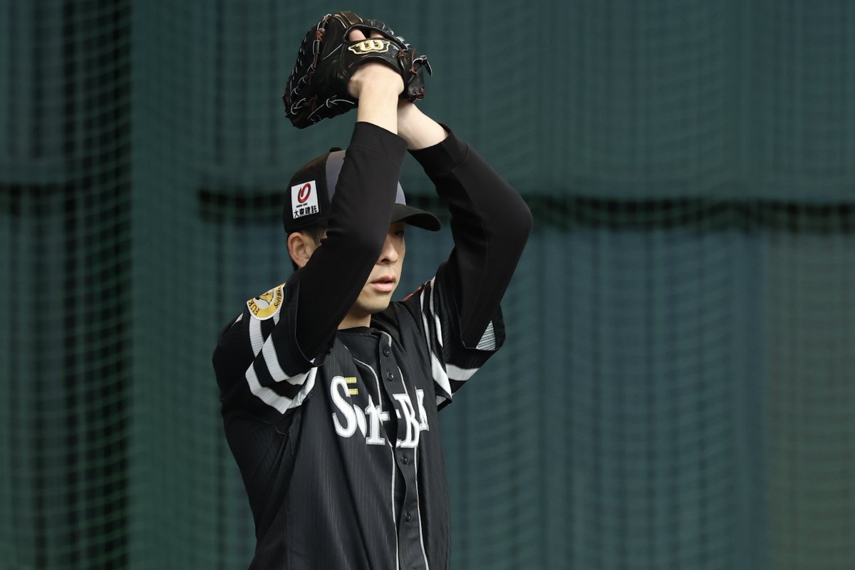 宮崎】 #大関友久 投手がブルペン入り！ ワインドアップが映えます