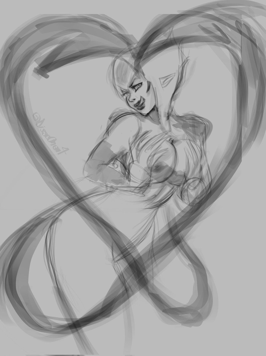 Disso0nant's tweet photo. #evelynn sketch https://t.co/LcPCEV8qUj