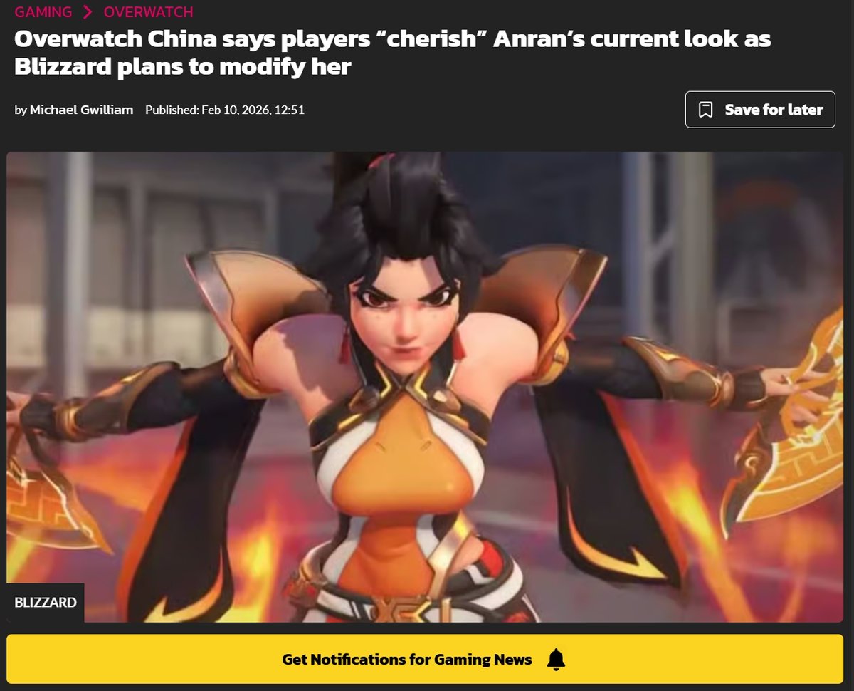 The Overwatch community is basically 2 groups:

1) The people who play all the time.

2) The people who fell in love with the skittles LGBTQ+ characters and write Tumblr fiction about them instead of playing.

Number 2 is who demanded they make her ugly. China is in group 1 and