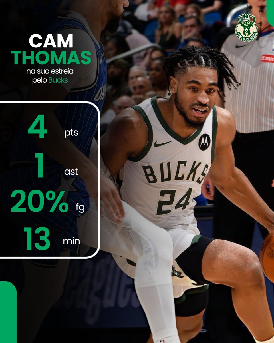 firstbuck_br's tweet photo. Cam Thomas em 13 minutos da sua estreia ontem.

E aí, deu para ver algo de diferente na equipe com a entrada dele? https://t.co/Ot4L06Alzv