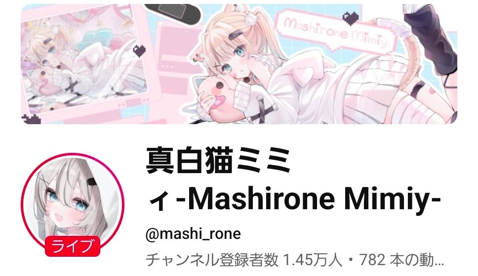 真白猫ミミィさん🐈‍⬛🩹 2/11チャンネル登録者様 1.45万人 到達