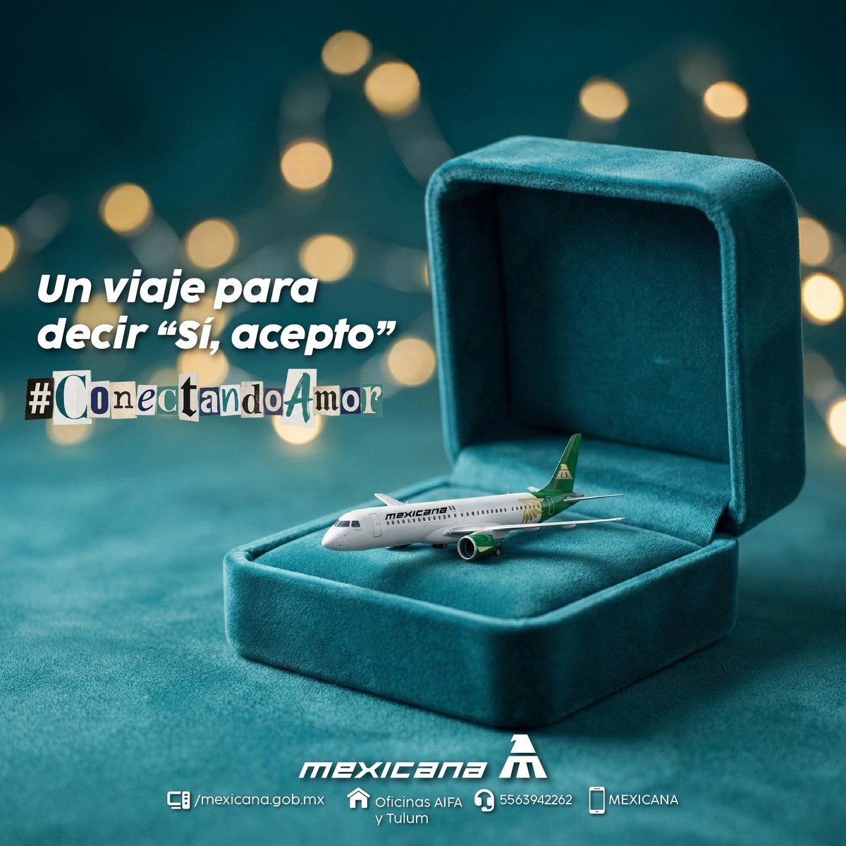 MexicanaVuela_'s tweet photo. El viaje perfecto para un momento especial. ✈️ 💙
Destinos que inspiran y una experiencia pensada para compartir.

📲 Vuela con Mexicana
🌐 https://t.co/TgMwHkRo4l | 📱 App Mexicana | 📞 55-MEXICANA | Oficinas de venta
#ConectandoAmor #Mexicana #ViajesRománticos https://t.co/CSGqePubSb
