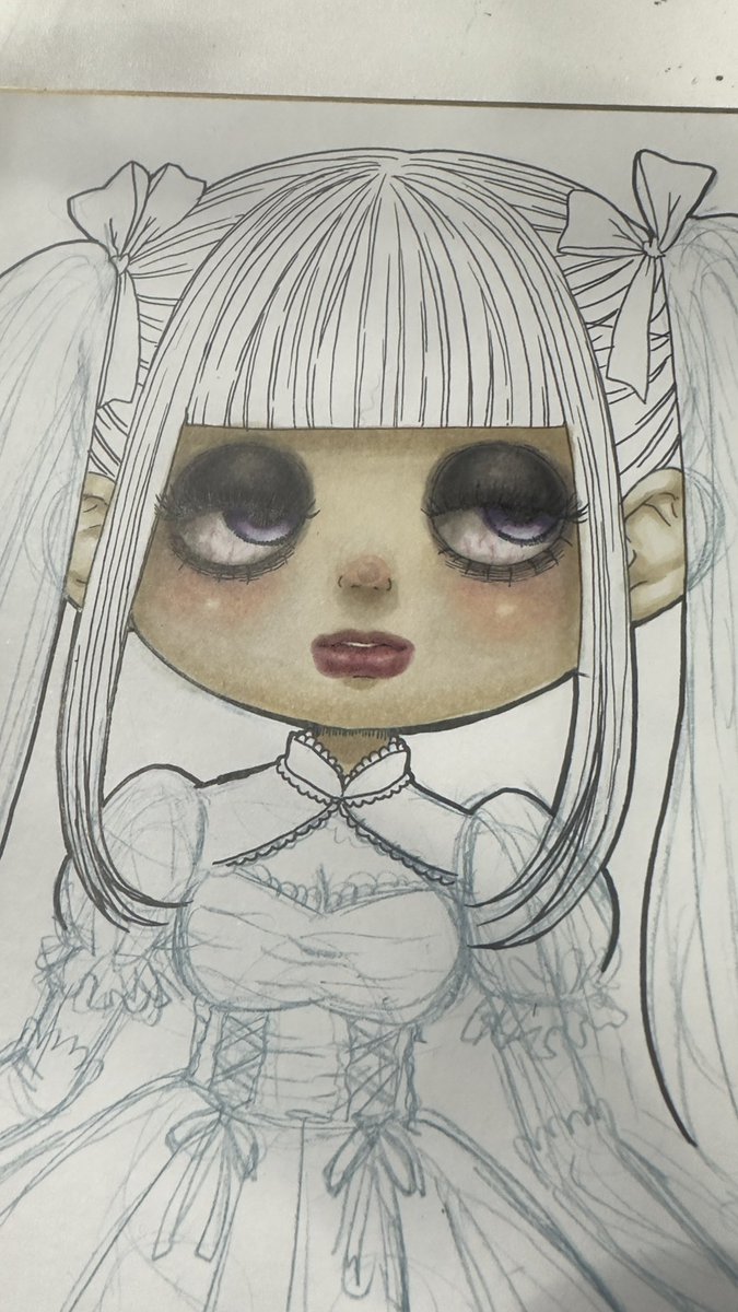 akeboshi_ayato's tweet photo. 色が入るとめちゃくちゃ可愛いのでわ？
 #イラスト  #途中  #オリジナル  #オリジナルイラスト https://t.co/zhSzxor1ub