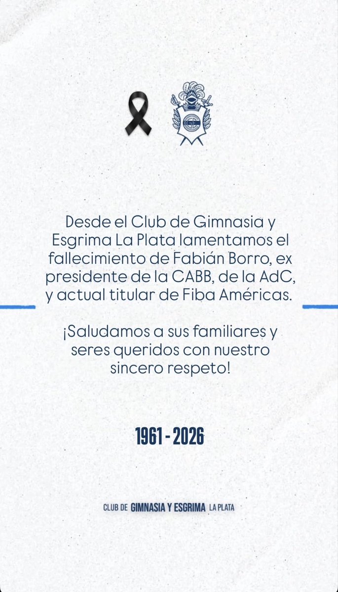Gracias Fabian Borro por todo lo que hiciste por Gimnasia.