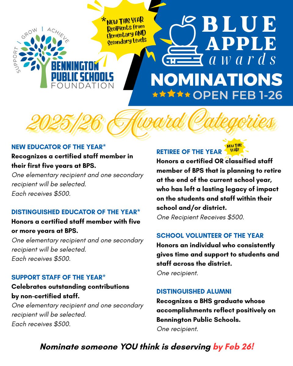 Bennington Public Schools Foundation tweet media