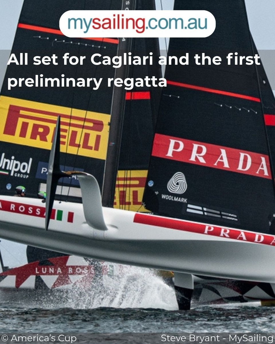 All set for Cagliari and the first preliminary regatta buff.ly/uLpxfVz 

Get ready for the Louis Vuitton 38th America's Cup preliminary regatta in Cagliari, Italy, from May 21-24, 2026, showcasing thrilling fleet races! 

#AmericasCup #Sailing #Australia