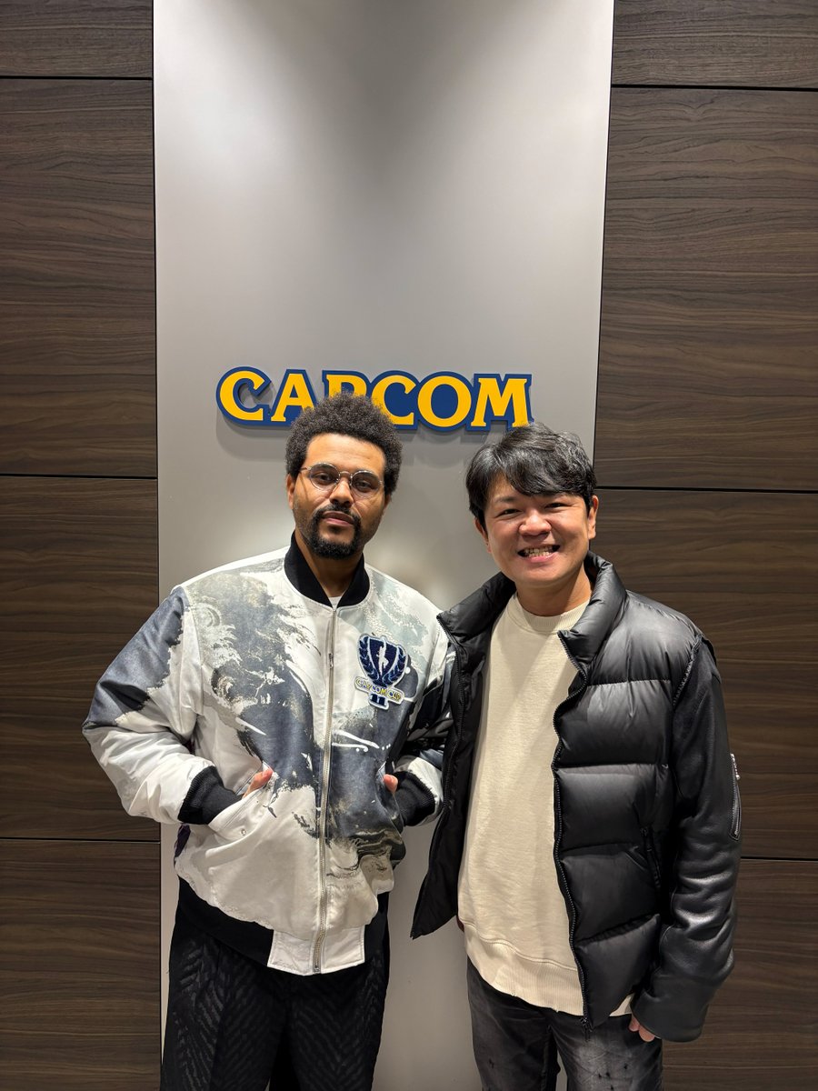 We saved our tears for another day because @TheWeeknd visited Capcom, played a few games, and met members of our dev teams!