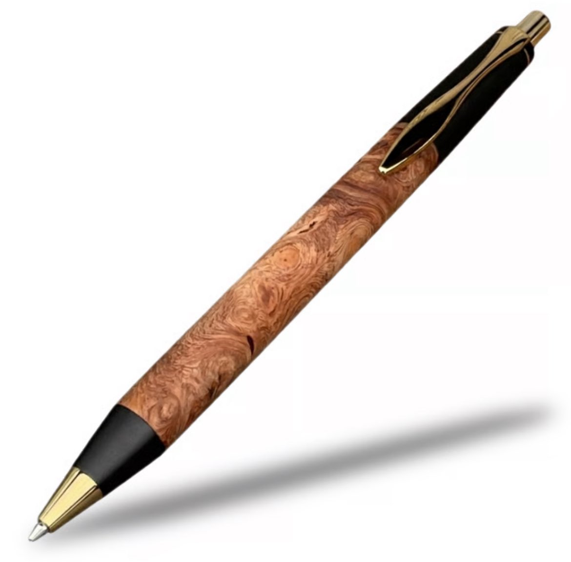 商品紹介です 花梨瘤杢 【約36g】重量アップモデル / 真鍮ウエイト入り