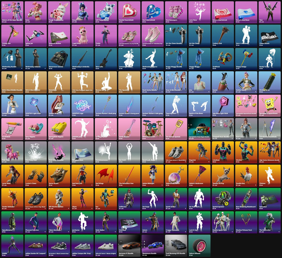 STFortniteLeaks's tweet photo. Boutique #Fortnite  du 11 Février 2026
 ❤ Utilisez le code 'shadownight' si vous voulez me soutenir, ça me ferait plaisir ! #EpicPartner https://t.co/zlsMvPsXfn