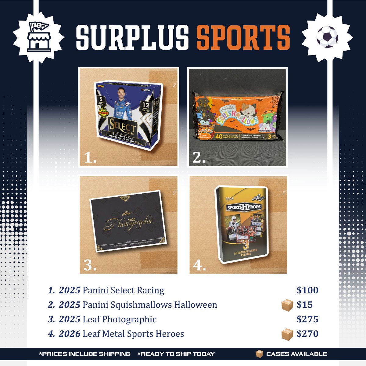 FrankCardMarket's tweet image. 🏎️⚽️💥🏎️⚽️💥🏎️⚽️💥🏎️⚽️💥

--------🚨In Stock Alert🚨--------

Miscellaneous product! Include the product name and the amount claimed in your post!

Claim Away!