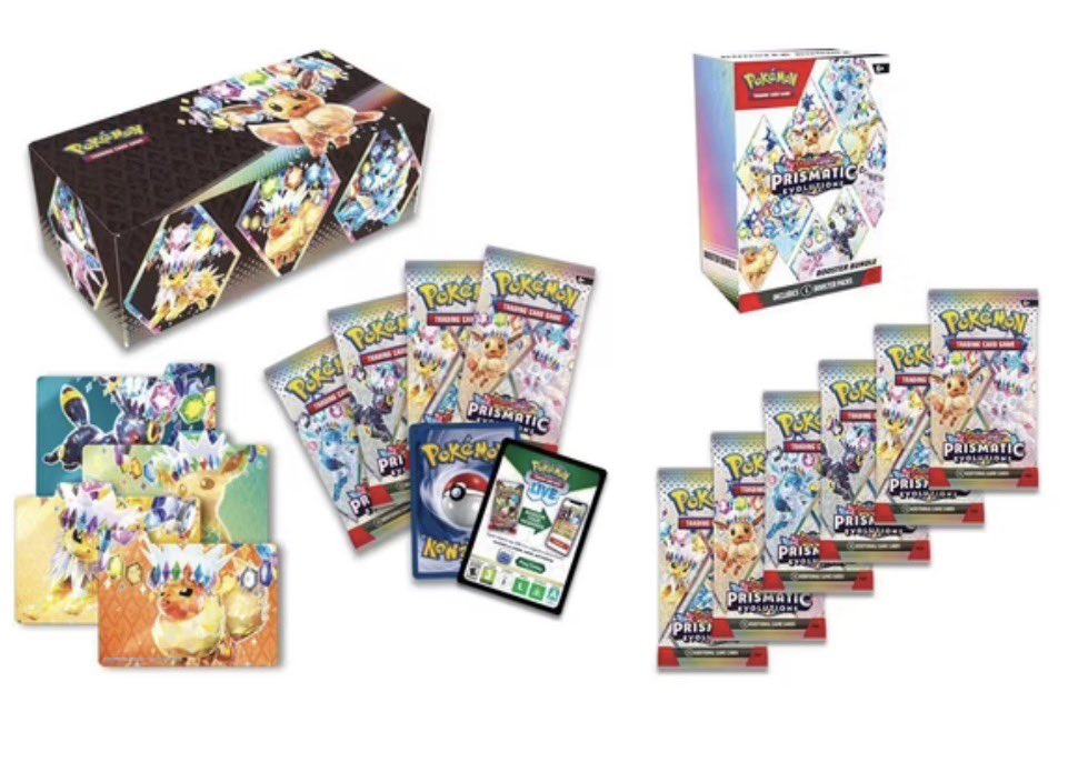will prismatic evolutions have booster boxes Pokemon Prismatic Evolutions Booster Bundle and 10 Booster Packs Bundl –  CardDogTCG