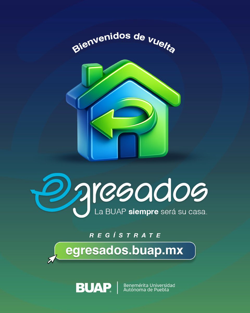 BUAPoficial's tweet photo. 💙🐺 La BUAP siempre será su casa.
Te esperamos en https://t.co/vtdZA6OeXF
Encuentra servicios como bolsa de trabajo, cursos, talleres y credencialización. 
#OrgulloBUAP #EgresadosBUAP #BUAPDeCorazón #SiempreLobos https://t.co/SxTJoLVXol