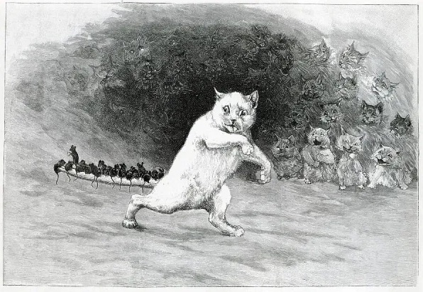 ルイス・ウェイン
（Louis Wain、1860-1939）
『猫の悪夢』
（The Cat's Nightmare）