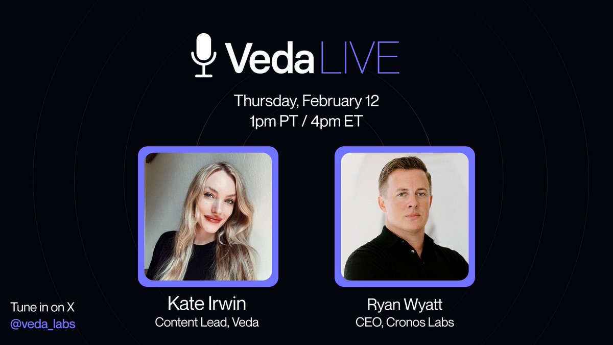 kateirwin's tweet image. TOMORROW: Tune in for a livestream with me and the legendary @Fwiz 

Eager to get his take on how crypto has evolved, state of gaming, wallets, stablecoins, DeFi, and, of course, all things in the Cronos ecosystem.

Catch us live this Thursday 4pm ET on @veda_labs