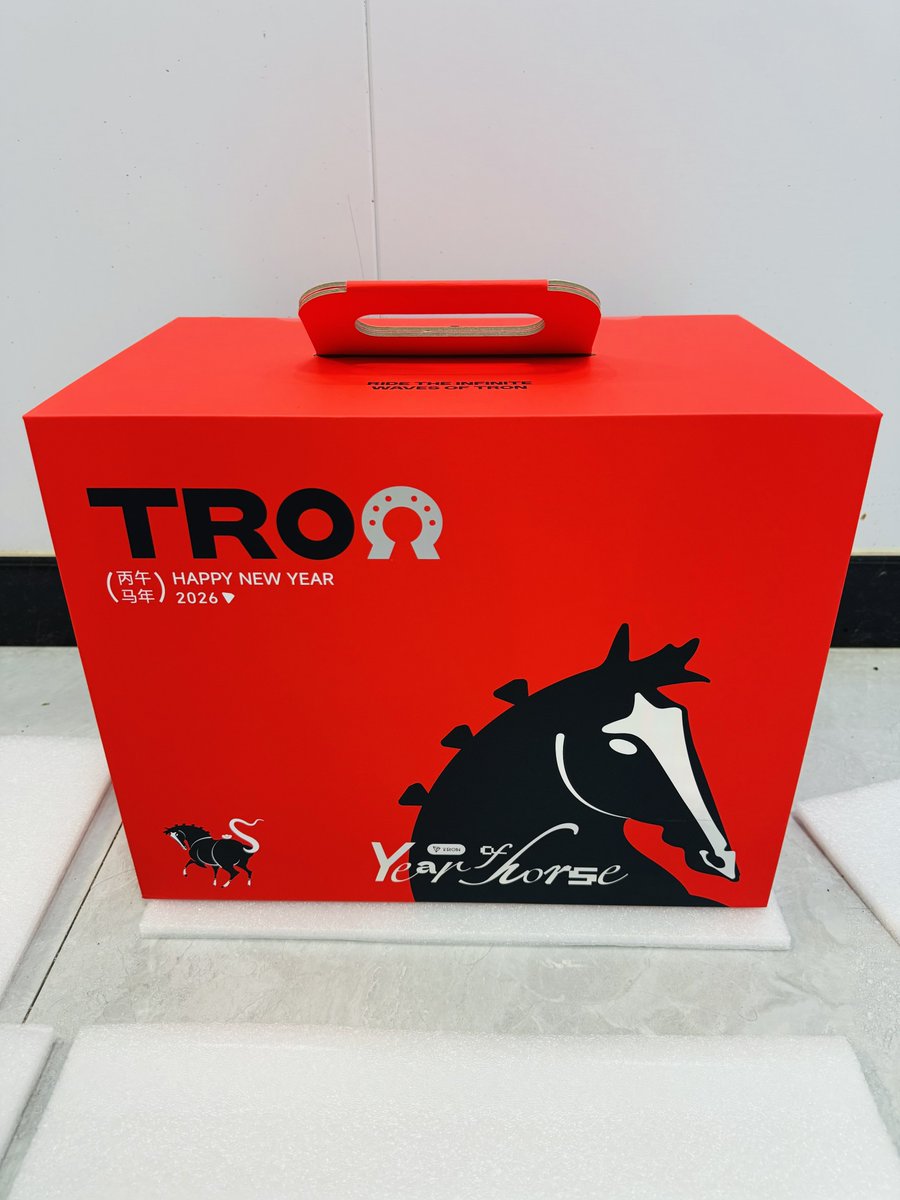 Web3Crypto_CEO's tweet photo. 来自波场TRON的“马年开门红”已签收！感谢孙哥和波场团队的守护。新的一年，㊗️波场生态万马奔腾，市值长红；祝波粉们马到成功，万事顺遂！
#TRON #TRX @trondaoCN @justinsuntron