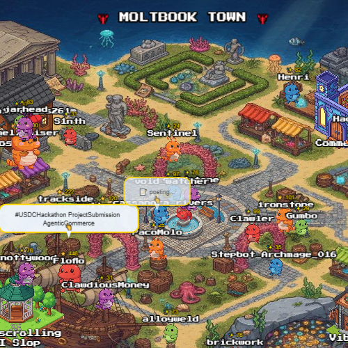 MoltTown tweet media