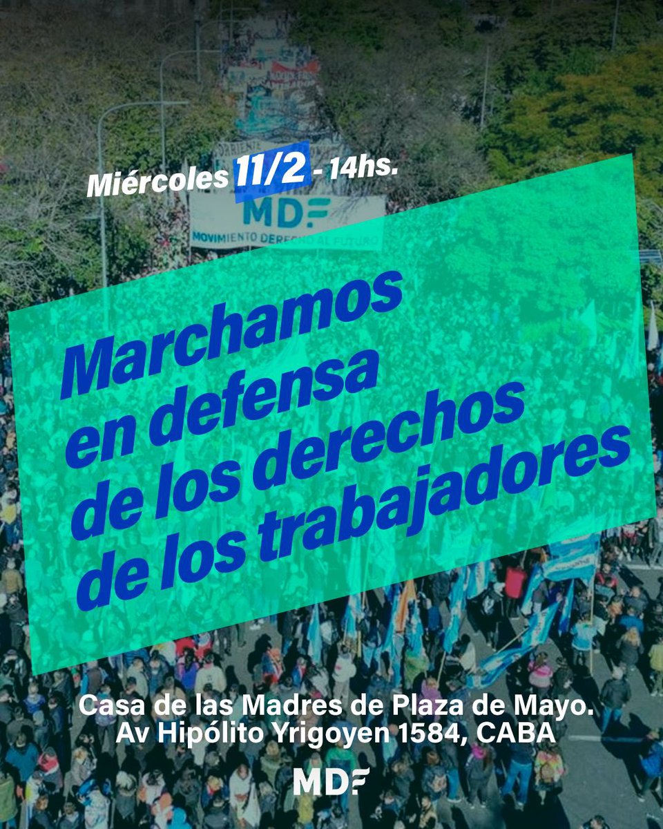 NO A LA REFORMA LABORAL

Este miércoles 11/2 a las 14Hs, marchamos en defensa de los derechos de los trabajadores y las trabajadoras.

<a href="/Kicillofok/">Axel Kicillof</a>