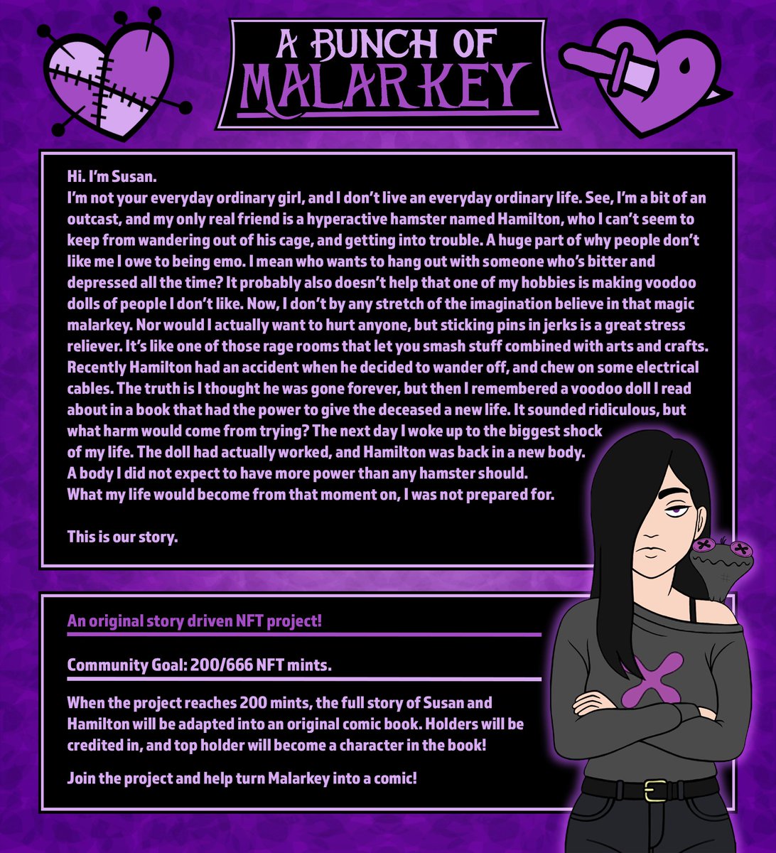 ⁉What is Malarkey?⁉

It's a whole world of chaotic yet adorable nonsense in the making! Learn the story, join the project, and become a part of it all!🔥