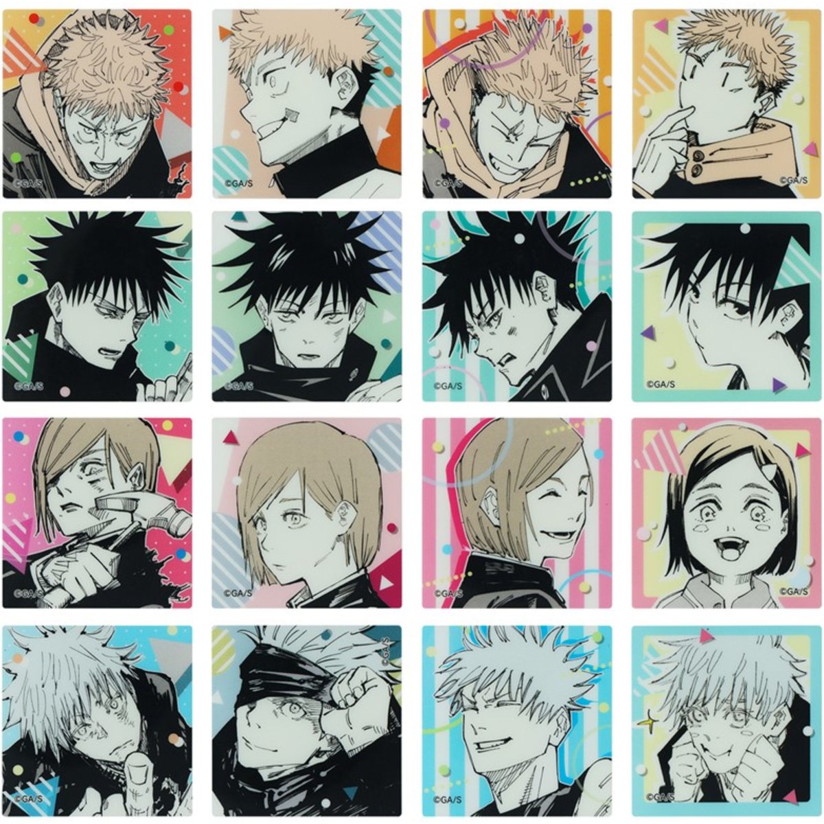 【芥見下々『呪術廻戦展』販売商品】 

様々な表情が楽しめるアクリルマグネット4個セット。

開催予定
仙台会場：2月14日(土)～3月29日(日)
名古屋会場：2026年夏
岩手会場：9月12日(土)～11月8日(日)

jujutsuten.com/goods/