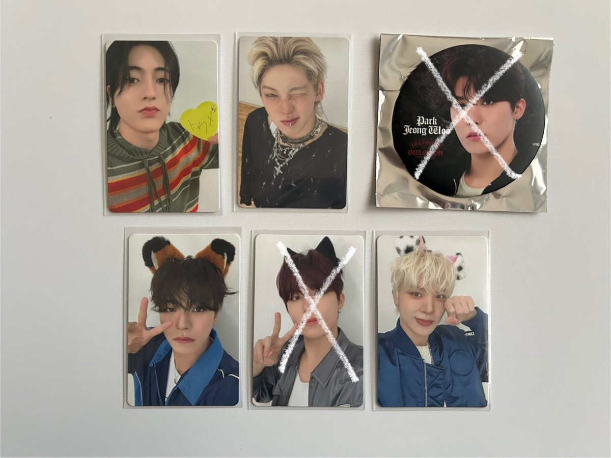 treasure PULSE ON トレカ 交換

譲  ヒョンソク ジェヒョク ハルト ジョンファン

求  ジュンギュ

本日会場手渡し交換希望です！
お気軽にお声かけください🙇🏻‍♀️