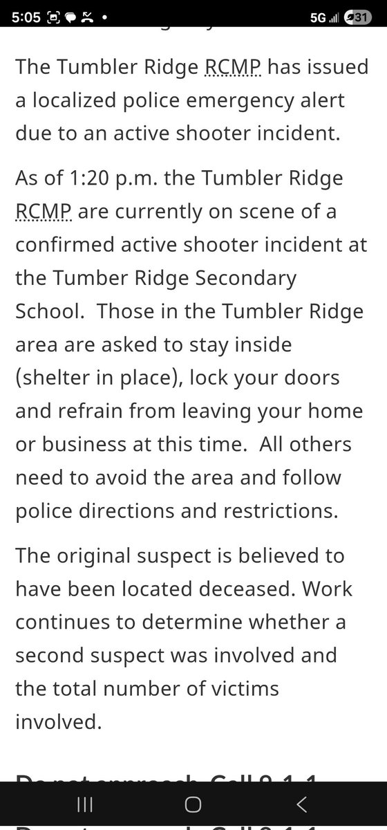 LarryNeufeldCon's tweet photo. ***TUMBLER RIDGE: PLEASE FOLLOW THE ADVICE OF THE RCMP - THEIR WEBSITE WILL BE UPDATED AS THE SITUATION DEVELOPS***

https://t.co/BryWVp6BCn https://t.co/A87AAkDttg