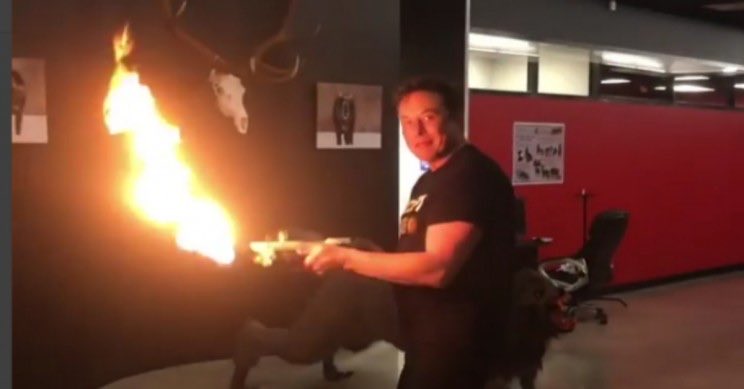 Soulchasm's tweet photo. @elonmusk Hear me out.  Spaceballs 2 comes out this year.  How about a limited run of Spaceballs The Flamethrower? 
You have to admit, it would be sweet. https://t.co/UKEVBx6TF4