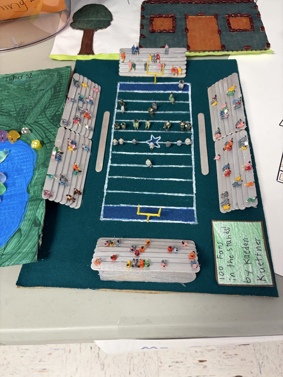 MrHeeter's tweet photo. What an amazing display of students 100 days of school projects. I always love to see the creative ideas that our students have! @HamptonBaysES #WeAreHB #HBStrong https://t.co/VeJIaaXedv