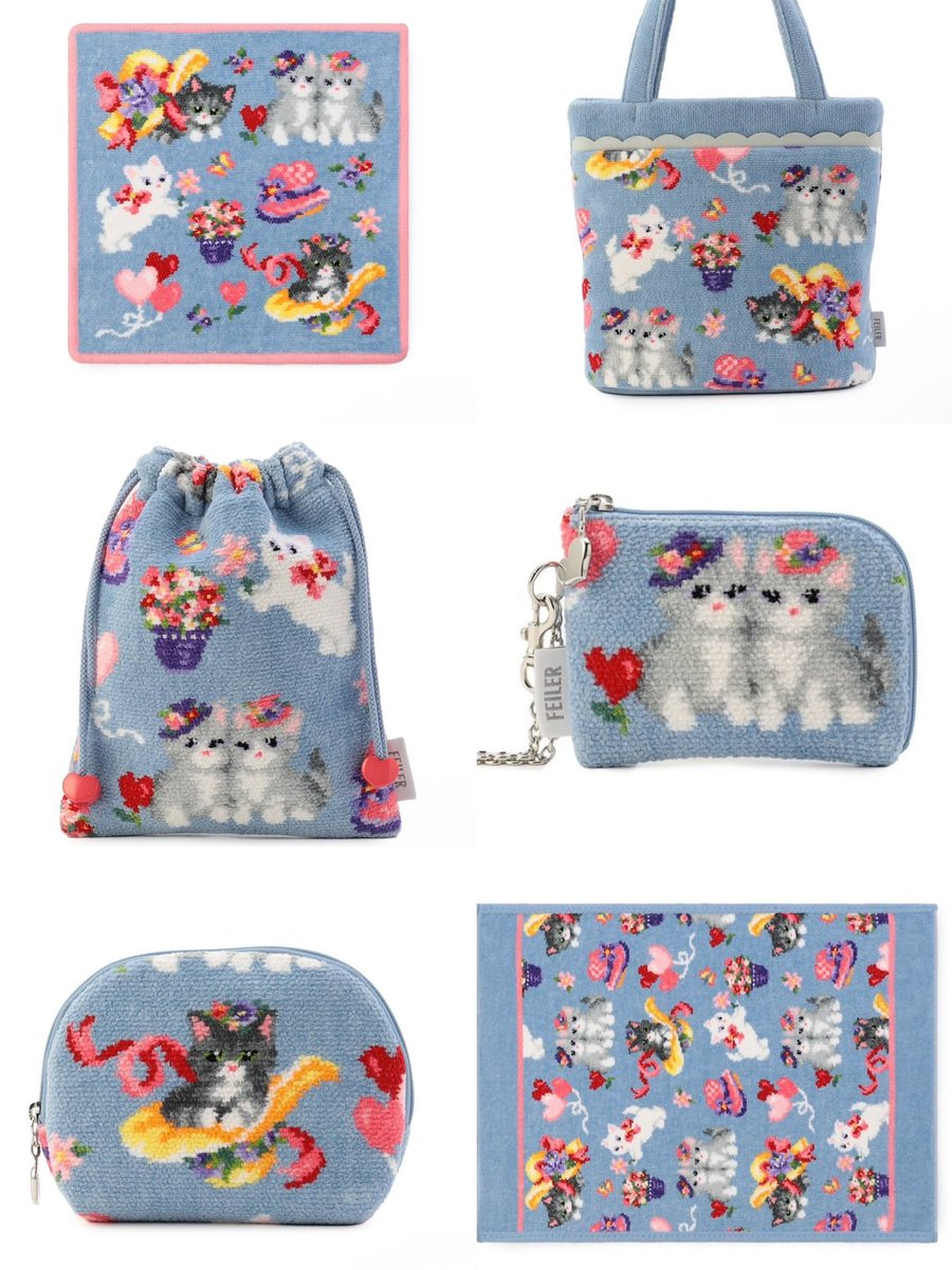 ___h___r___k__'s tweet image. フェイラー新作 ブルーの猫てんだ❣️❣️❣️