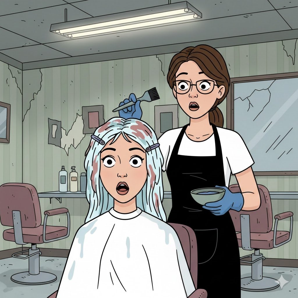 Ya te cacharon con el TINTE en la cabeza.  Y en vez de atender el tema de crisis y control de daños, de manera profesional. 

Haces todo mal, te victimizas, buscas deslindarte de manera por demás ridícula y mintiendo.

Todo mal. 

Ahora no sólo es el tema del salón de belleza,