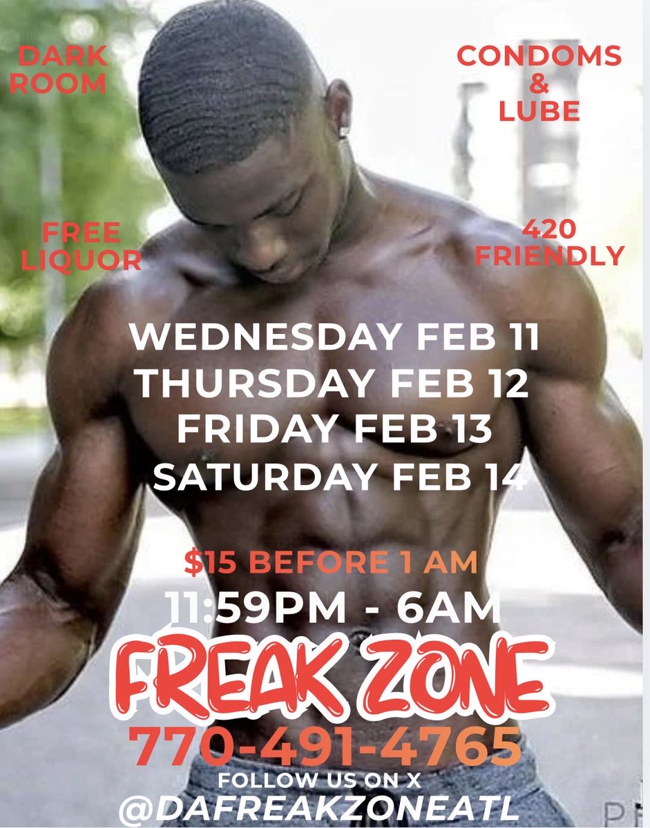 Come Fuck with <a href="/DafreakzoneATL/">Freak zone</a> this week. Be sure to join our text list for exclusive invites and special promotion that we having this week but you got to be on the list …. text ZONE to 1-866-512-5049