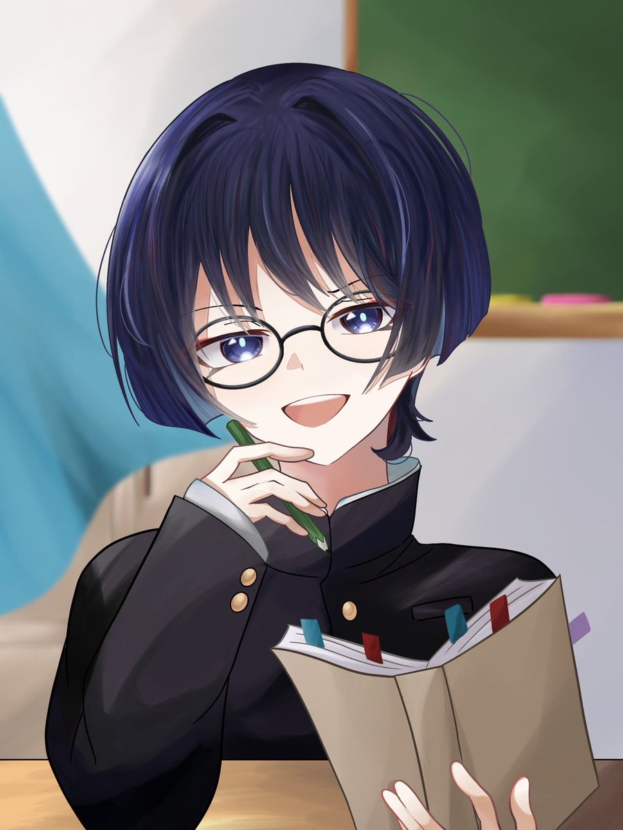 学パロ＋メガネ  #放浪者