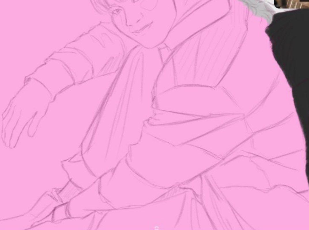 wotaielee's tweet photo. #wip i love the fabrics and i think im boutta ruin it with colouring so here you are

#artmoots #dxteen https://t.co/EXszdnskar
