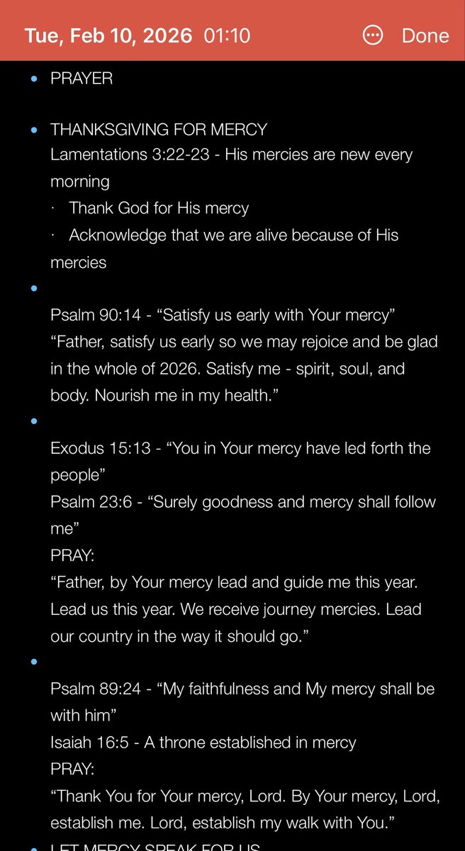 brown_skin_1's tweet photo. Day 2

The blood is the VOICE OF MERCY🗣️ (Heb 12:24)
No one can end well without God’s mercy. 
It takes mercy to finish well. 
Mercy intervenes where human efforts end

#HallelujahChallenge 
#HallelujahChallenge2026
#HallelujahChallengeFEB2026 https://t.co/KXE6mUiIUR